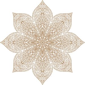 Vector Hoa Văn Cổ Điển, Mandala, Hoa Văn Tem Nhãn (603)