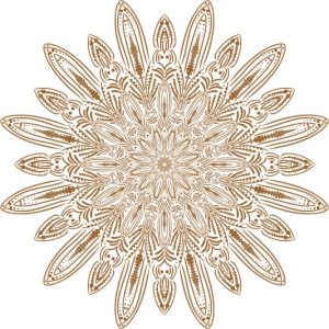 Vector Hoa Văn Cổ Điển, Mandala, Hoa Văn Tem Nhãn (604)