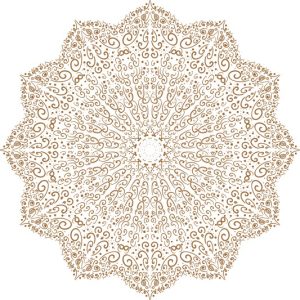 Vector Hoa Văn Cổ Điển, Mandala, Hoa Văn Tem Nhãn (605)