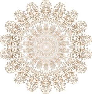 Vector Hoa Văn Cổ Điển, Mandala, Hoa Văn Tem Nhãn (606)