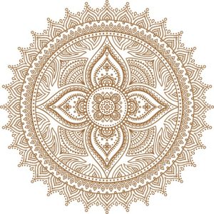 Vector Hoa Văn Cổ Điển, Mandala, Hoa Văn Tem Nhãn (672)