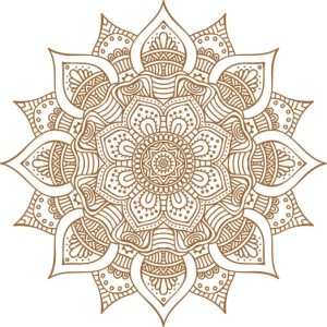 Vector Hoa Văn Cổ Điển, Mandala, Hoa Văn Tem Nhãn (675)