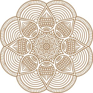 Vector Hoa Văn Cổ Điển, Mandala, Hoa Văn Tem Nhãn (676)