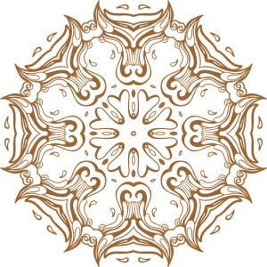 Vector Hoa Văn Cổ Điển, Mandala, Hoa Văn Tem Nhãn (691)