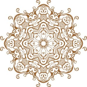 Vector Hoa Văn Cổ Điển, Mandala, Hoa Văn Tem Nhãn (692)