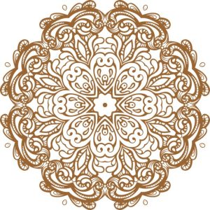 Vector Hoa Văn Cổ Điển, Mandala, Hoa Văn Tem Nhãn (693)