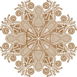 Vector Hoa Văn Cổ Điển, Mandala, Hoa Văn Tem Nhãn (695)