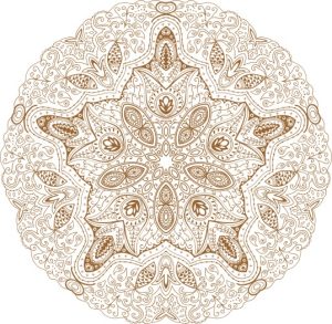 Vector Hoa Văn Cổ Điển, Mandala, Hoa Văn Tem Nhãn (711)