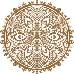 Vector Hoa Văn Cổ Điển, Mandala, Hoa Văn Tem Nhãn (715)