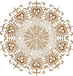 Vector Hoa Văn Cổ Điển, Mandala, Hoa Văn Tem Nhãn (721)