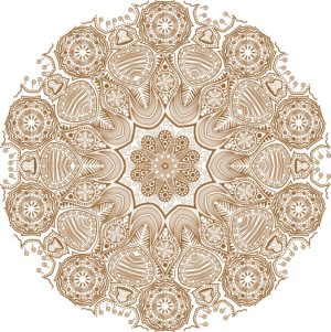 Vector Hoa Văn Cổ Điển, Mandala, Hoa Văn Tem Nhãn (723)