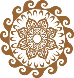 Vector Hoa Văn Cổ Điển, Mandala, Hoa Văn Tem Nhãn (742)