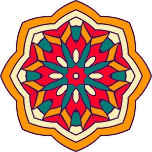 Vector Hoa Văn Cổ Điển, Mandala, Hoa Văn Tem Nhãn (76)