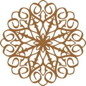 Vector Hoa Văn Cổ Điển, Mandala, Hoa Văn Tem Nhãn (777)