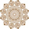 Vector Hoa Văn Cổ Điển, Mandala, Hoa Văn Tem Nhãn (801)