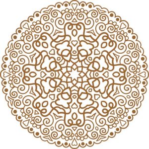 Vector Hoa Văn Cổ Điển, Mandala, Hoa Văn Tem Nhãn (805)