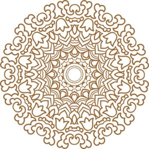 Vector Hoa Văn Cổ Điển, Mandala, Hoa Văn Tem Nhãn (817)