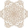Vector Hoa Văn Cổ Điển, Mandala, Hoa Văn Tem Nhãn (823)