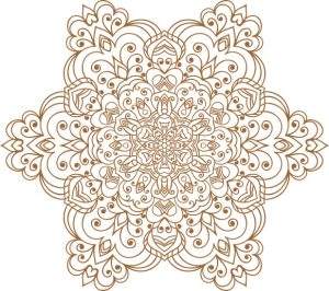 Vector Hoa Văn Cổ Điển, Mandala, Hoa Văn Tem Nhãn (823)
