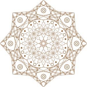 Vector Hoa Văn Cổ Điển, Mandala, Hoa Văn Tem Nhãn (835)