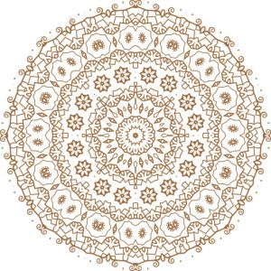 Vector Hoa Văn Cổ Điển, Mandala, Hoa Văn Tem Nhãn (838)