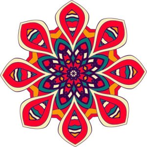 Vector Hoa Văn Cổ Điển, Mandala, Hoa Văn Tem Nhãn (93)