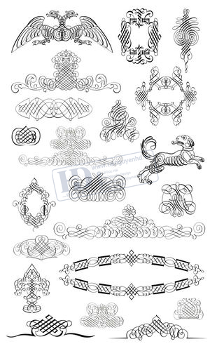 Vector Hoa Văn, Hoa Góc (2)