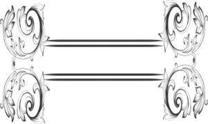 Vector Hoa Văn, Hoa Góc, Đường Viền (170)