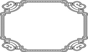 Vector Hoa Văn, Hoa Góc, Đường Viền (208)