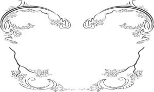 Vector Hoa Văn, Hoa Góc, Đường Viền (215)