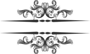 Vector Hoa Văn, Hoa Góc, Đường Viền (219)