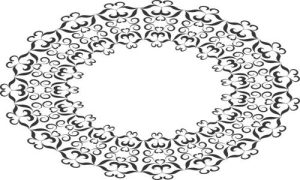 Vector Hoa Văn, Hoa Góc, Đường Viền (224)