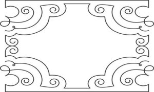 Vector Hoa Văn, Hoa Góc, Đường Viền (230)