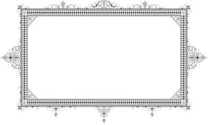 Vector Hoa Văn, Hoa Góc, Đường Viền (266)