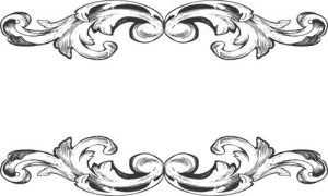 Vector Hoa Văn, Hoa Góc, Đường Viền (285)