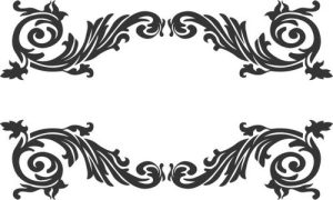Vector Hoa Văn, Hoa Góc, Đường Viền (287)