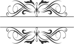 Vector Hoa Văn, Hoa Góc, Đường Viền (294)