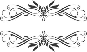 Vector Hoa Văn, Hoa Góc, Đường Viền (297)