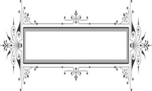 Vector Hoa Văn, Hoa Góc, Đường Viền (299)
