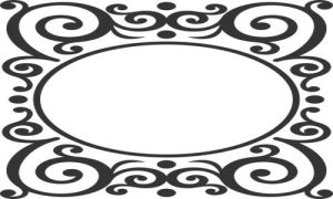 Vector Hoa Văn, Hoa Góc, Đường Viền (345)