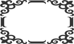 Vector Hoa Văn, Hoa Góc, Đường Viền (348)