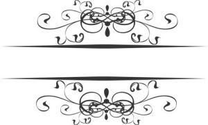 Vector Hoa Văn, Hoa Góc, Đường Viền (353)