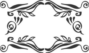 Vector Hoa Văn, Hoa Góc, Đường Viền (372)