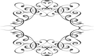 Vector Hoa Văn, Hoa Góc, Đường Viền (379)