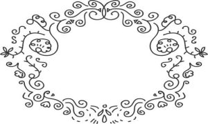 Vector Hoa Văn, Hoa Góc, Đường Viền (403)