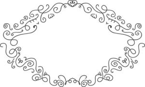 Vector Hoa Văn, Hoa Góc, Đường Viền (406)