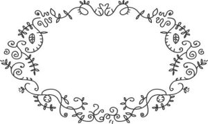 Vector Hoa Văn, Hoa Góc, Đường Viền (407)