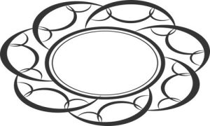 Vector Hoa Văn, Hoa Góc, Đường Viền (409)