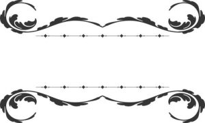 Vector Hoa Văn, Hoa Góc, Đường Viền (413)