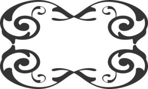 Vector Hoa Văn, Hoa Góc, Đường Viền (415)